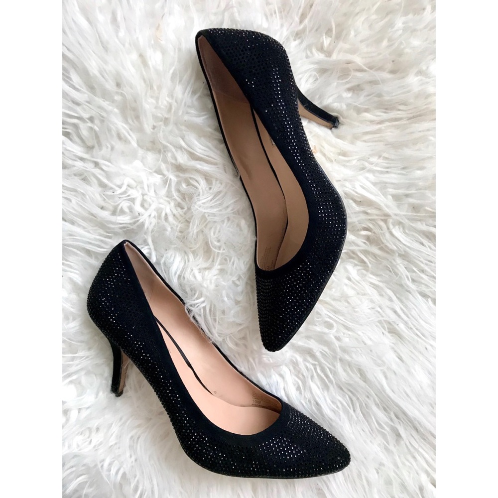 I.N.C. Black sparkly heels